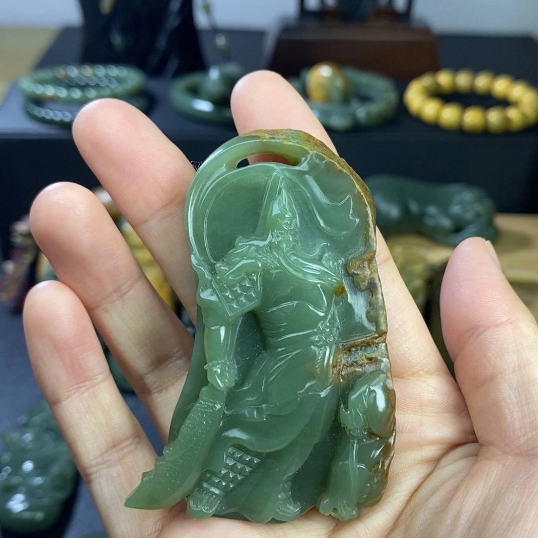 岫岩河磨玉（透闪石质玉）未镶嵌挂件