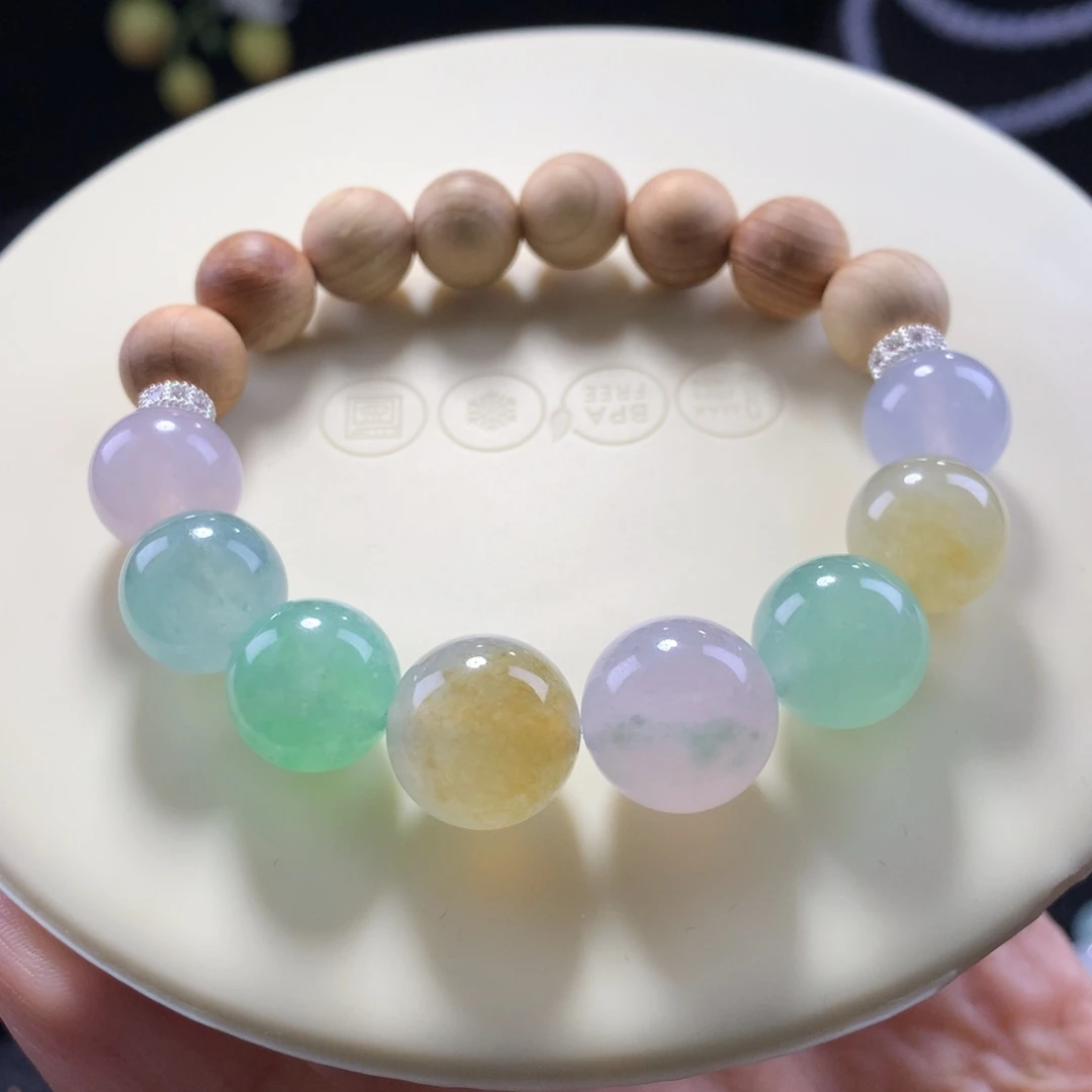 翡翠未镶嵌手串糖果串