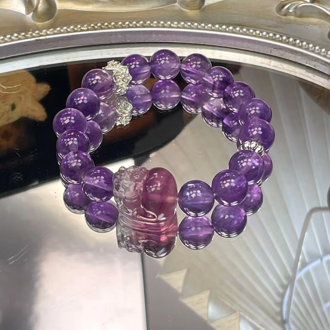 貔貅萤石手串1113 颜色微差 多样性发一