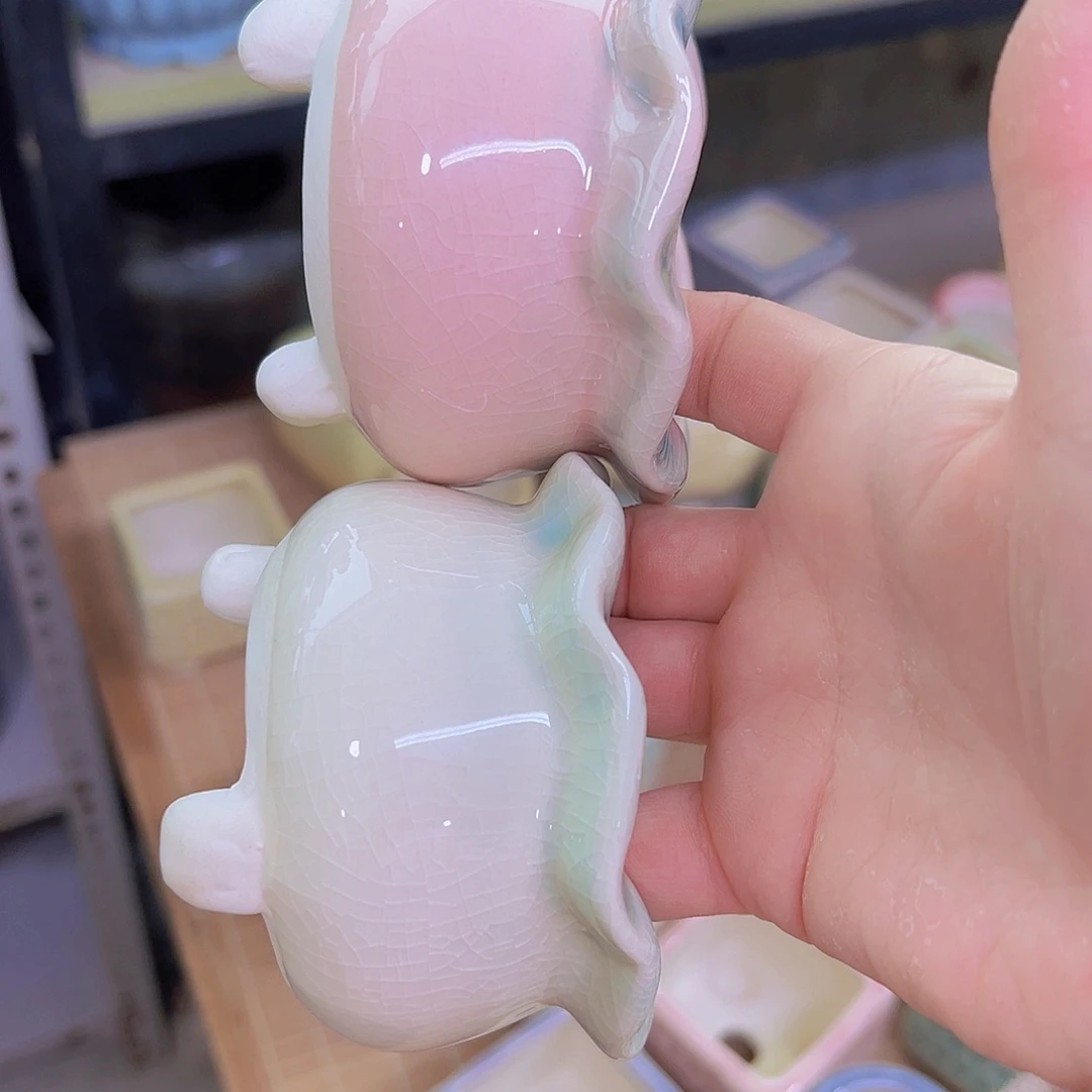 红陶陶瓷花盆当场满12包邮