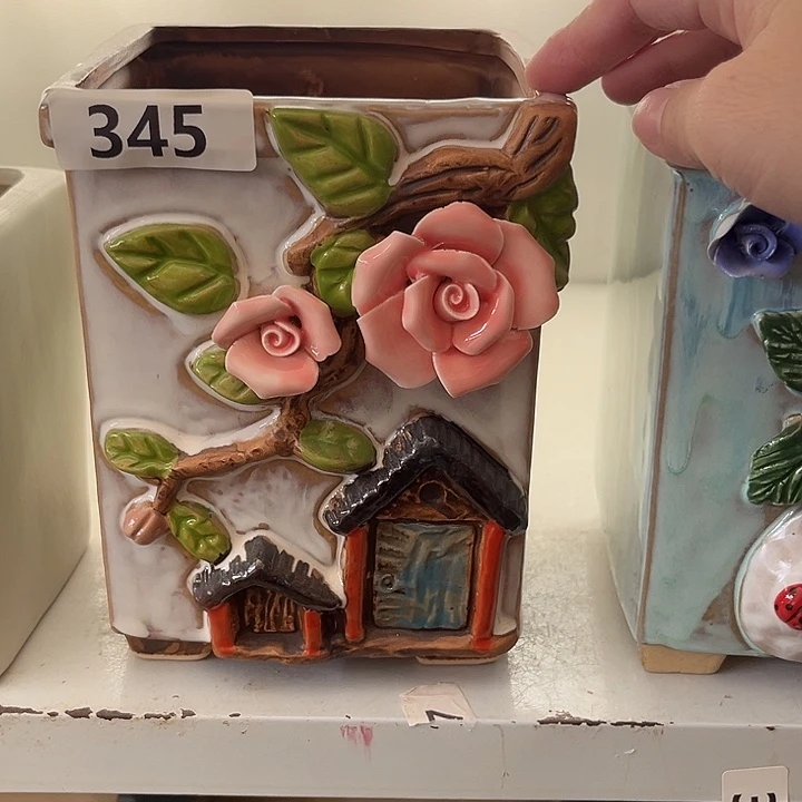 粗陶材质多肉花盆