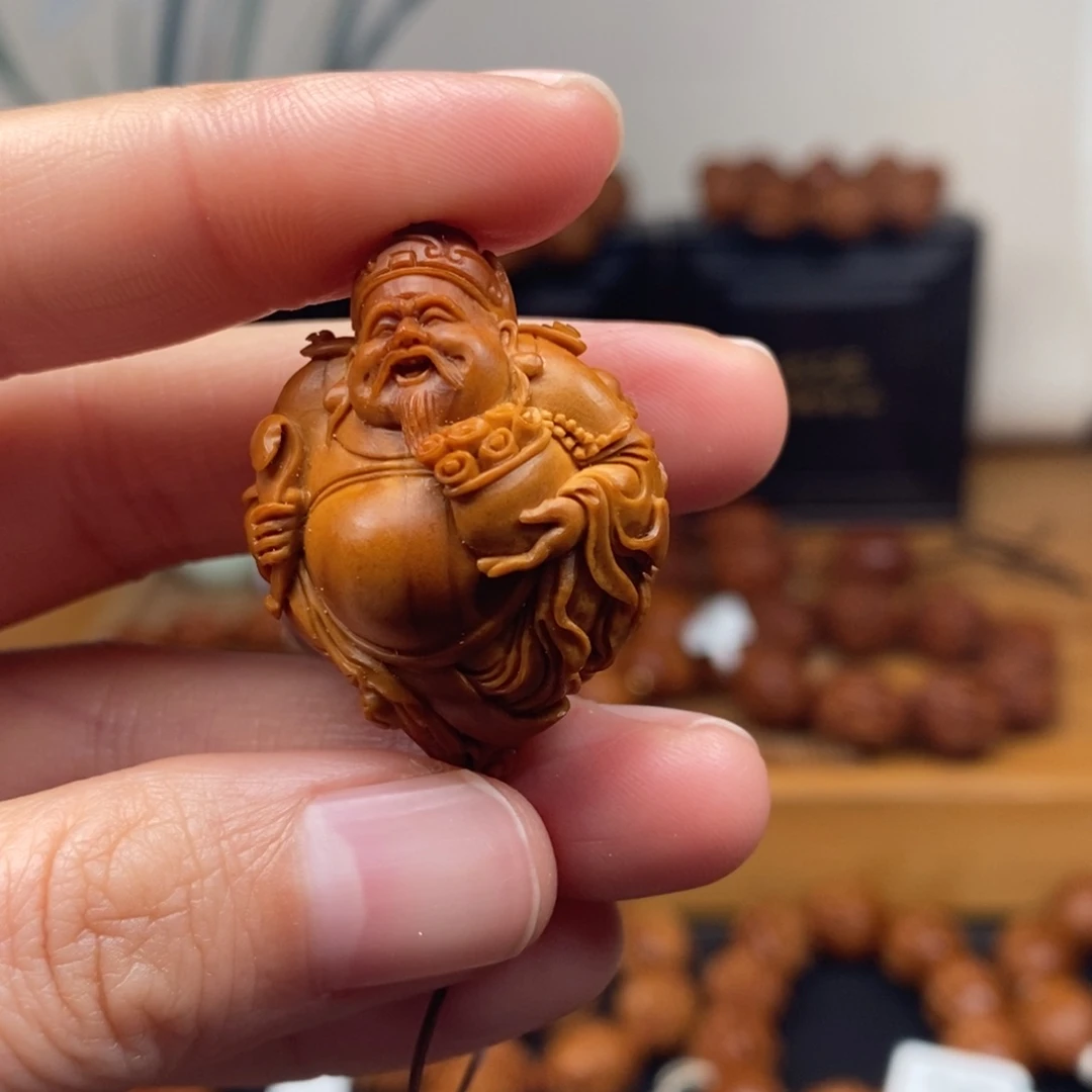 吊坠橄榄核许忠英老师金蟾童子财神