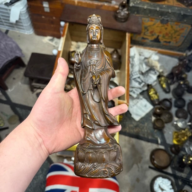 【闪购链接】铜观音摆件