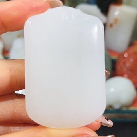 和田玉未镶嵌挂件