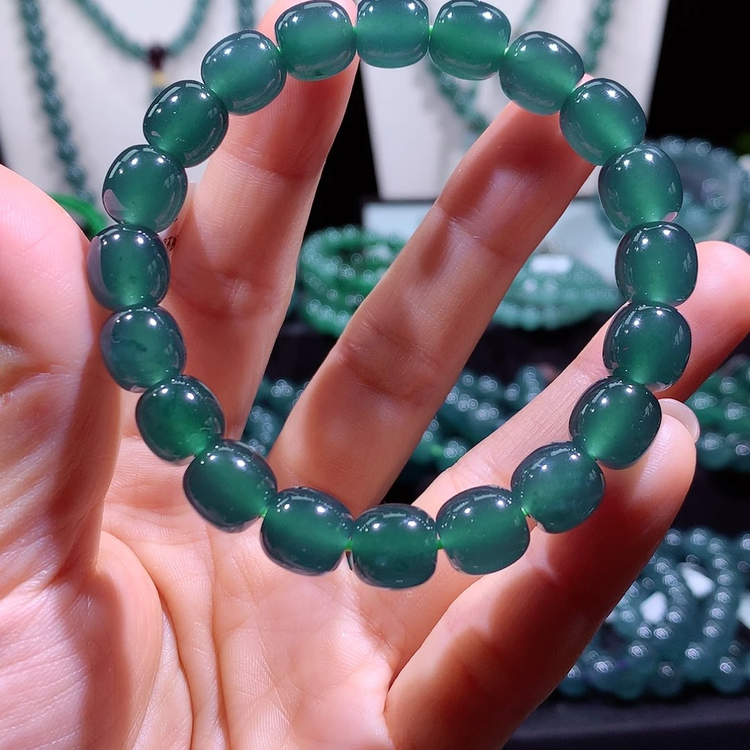 翡翠未镶嵌手链天然a货翡翠手串10mm