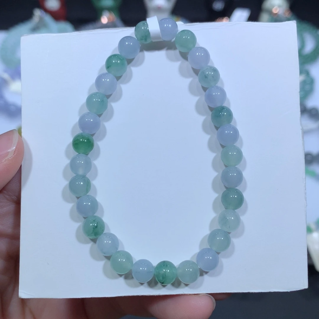 未镶嵌手串翡翠天然