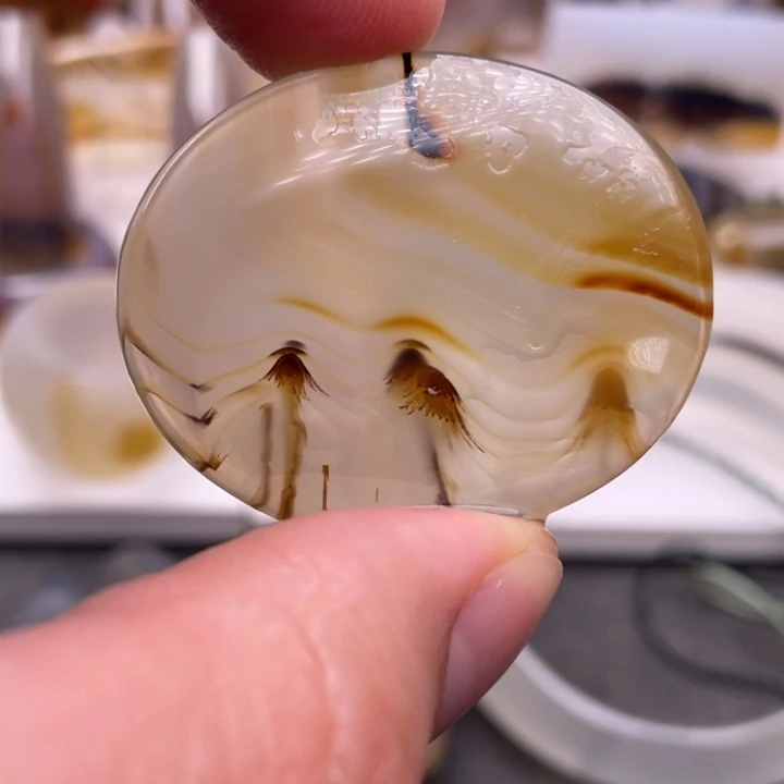 玛瑙/玉髓未镶嵌吊坠(不含链)