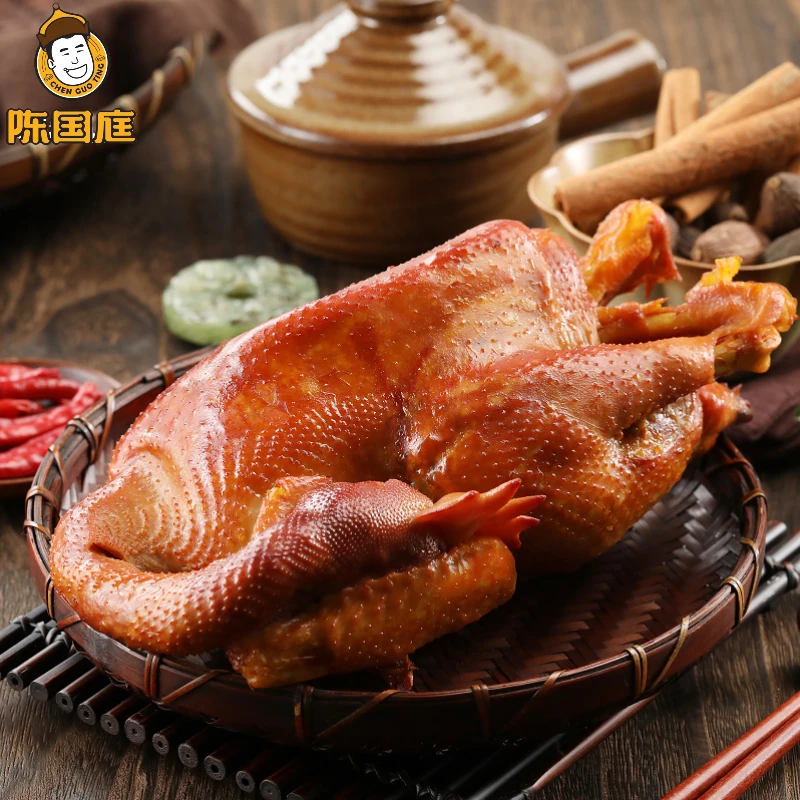 卓资山陈国庭 【熏鸡900g*2只】熏卤现做熟食零食 开袋即食