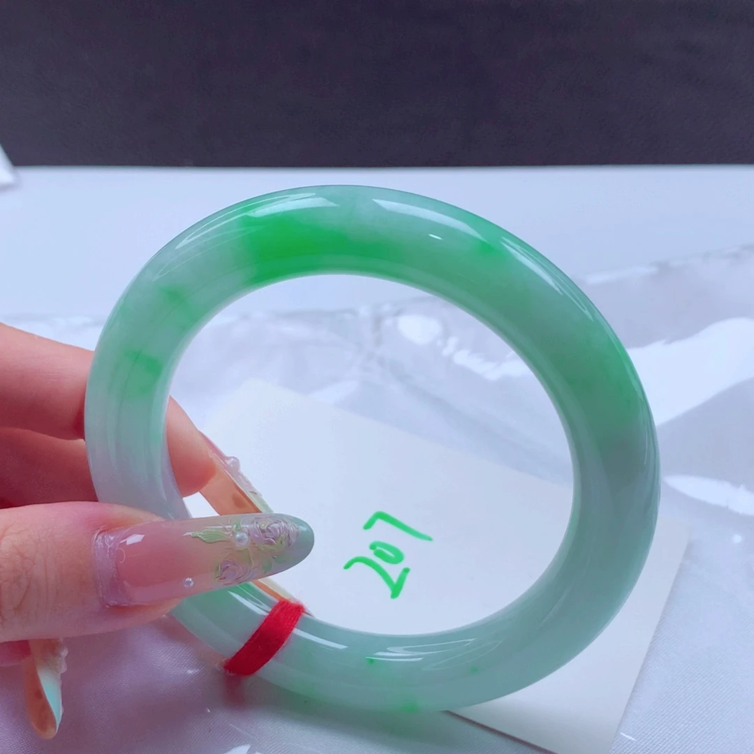 翡翠手镯未镶嵌天然缅甸翡翠A货手镯 207号