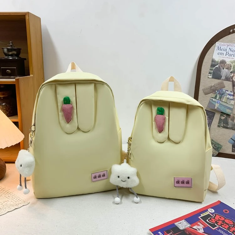 拉链卡通动漫潮流休闲双肩透气女书包双肩背时尚