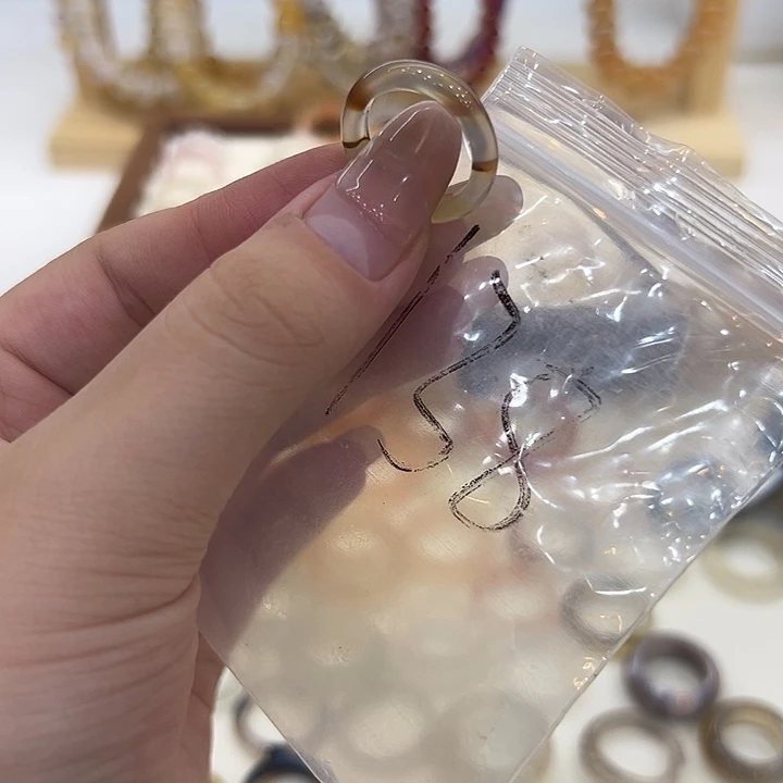 玛瑙/玉髓合金戒指138港11