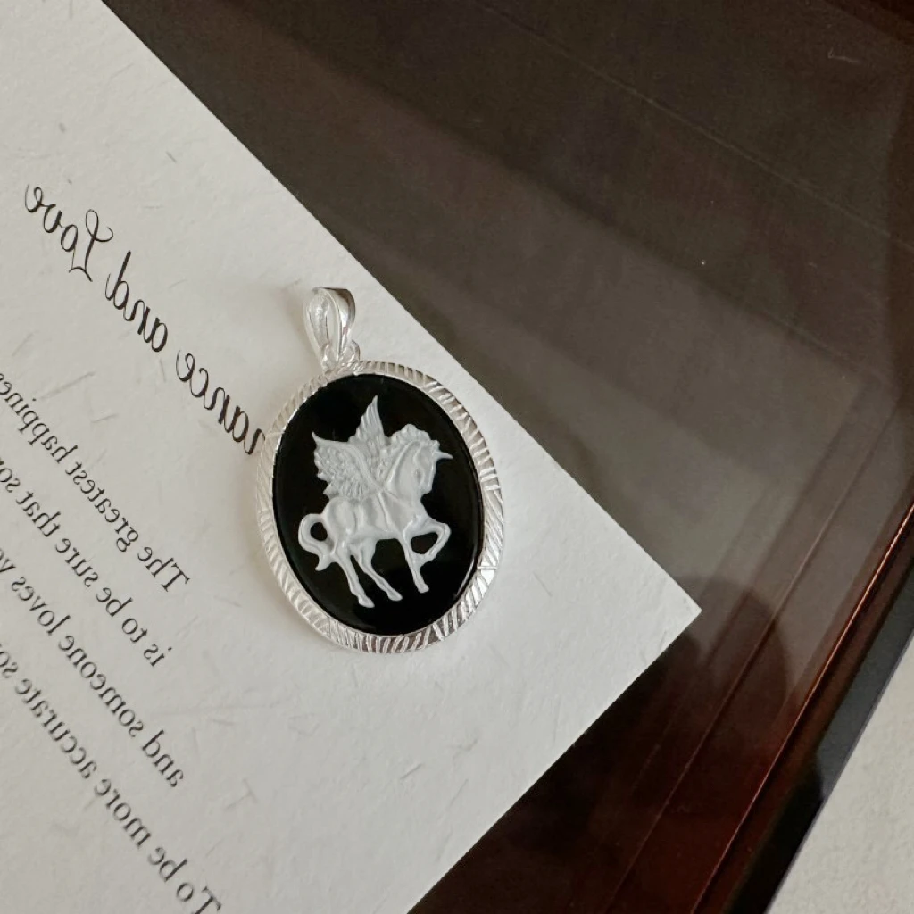 吊坠925银树脂 韩版卡梅奥独角兽吊坠高级感小众设计（单吊坠）9022