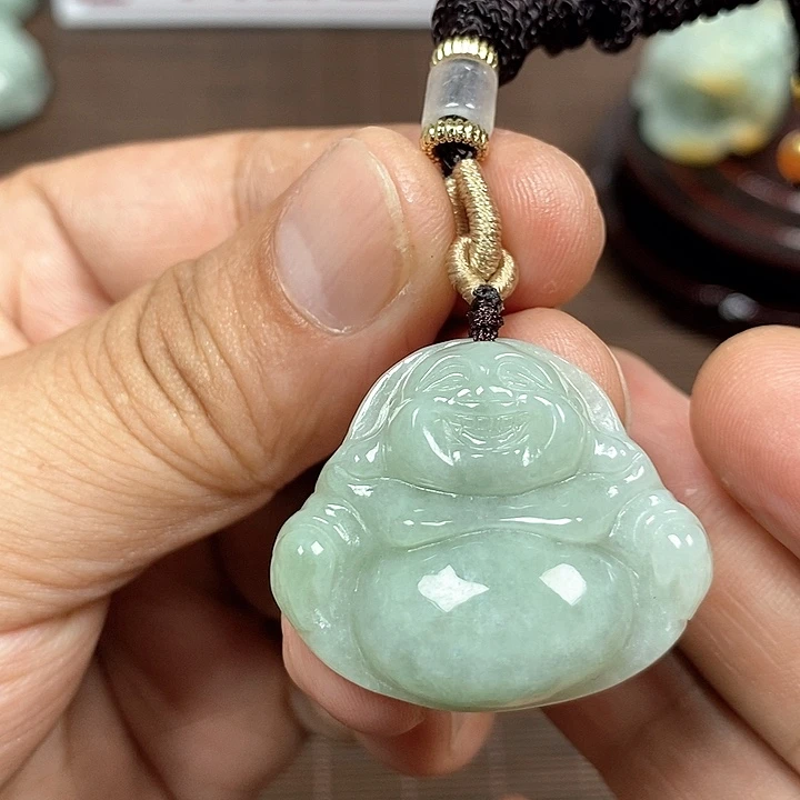 颈饰未镶嵌翡翠天然翡翠玉A货配证书