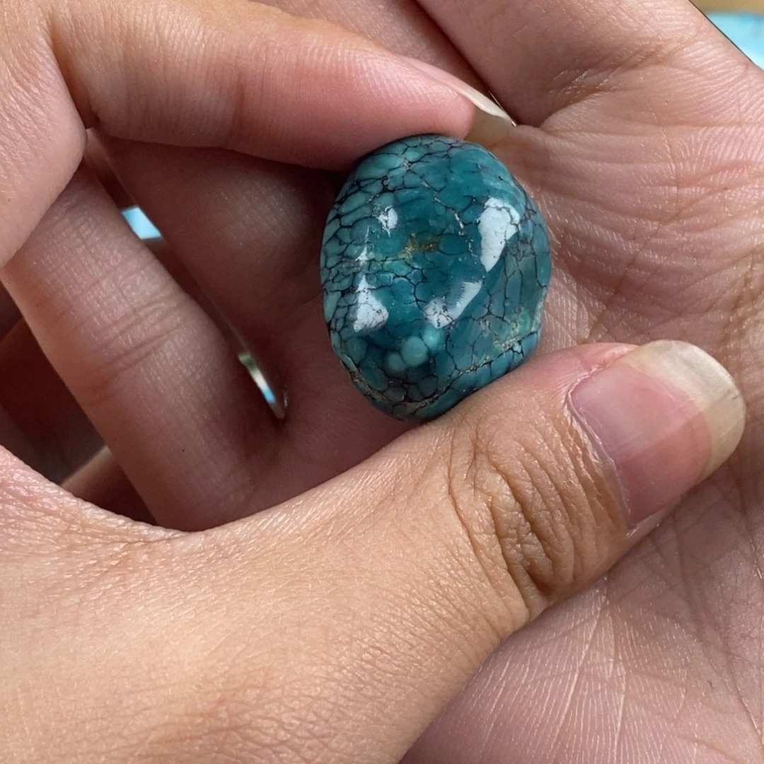 丹****龙高端品质高瓷蓝松石随型