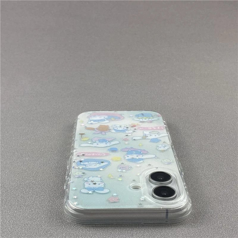 卡通可爱玉桂狗适用iPhone16ProMax苹果15手机壳圆边13防摔14双层