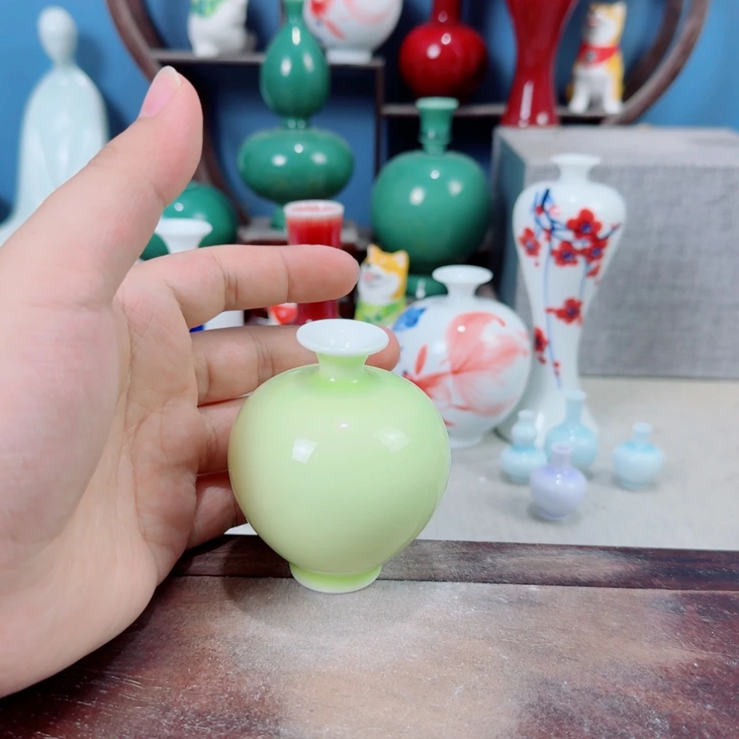 陶瓷手工小花器摆件