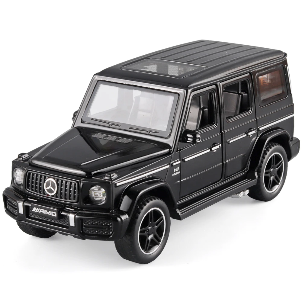 【新人福利】仿真奔驰越野G63 合金汽车模型 声效避震功能 收藏摆件