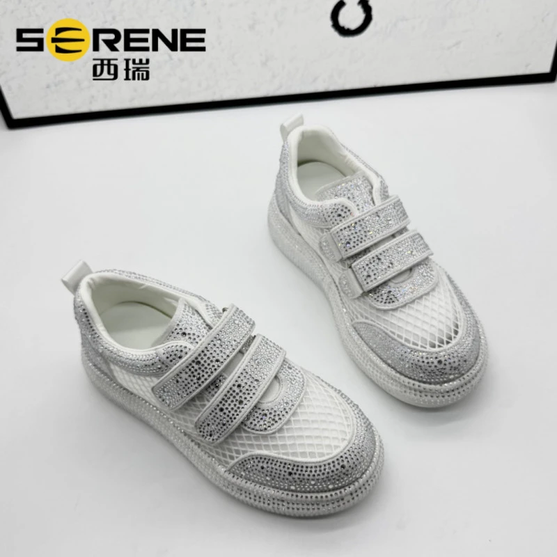 西瑞女鞋时尚秋冬透气休闲鞋运动鞋百搭潮流厚底潮鞋低帮单网新