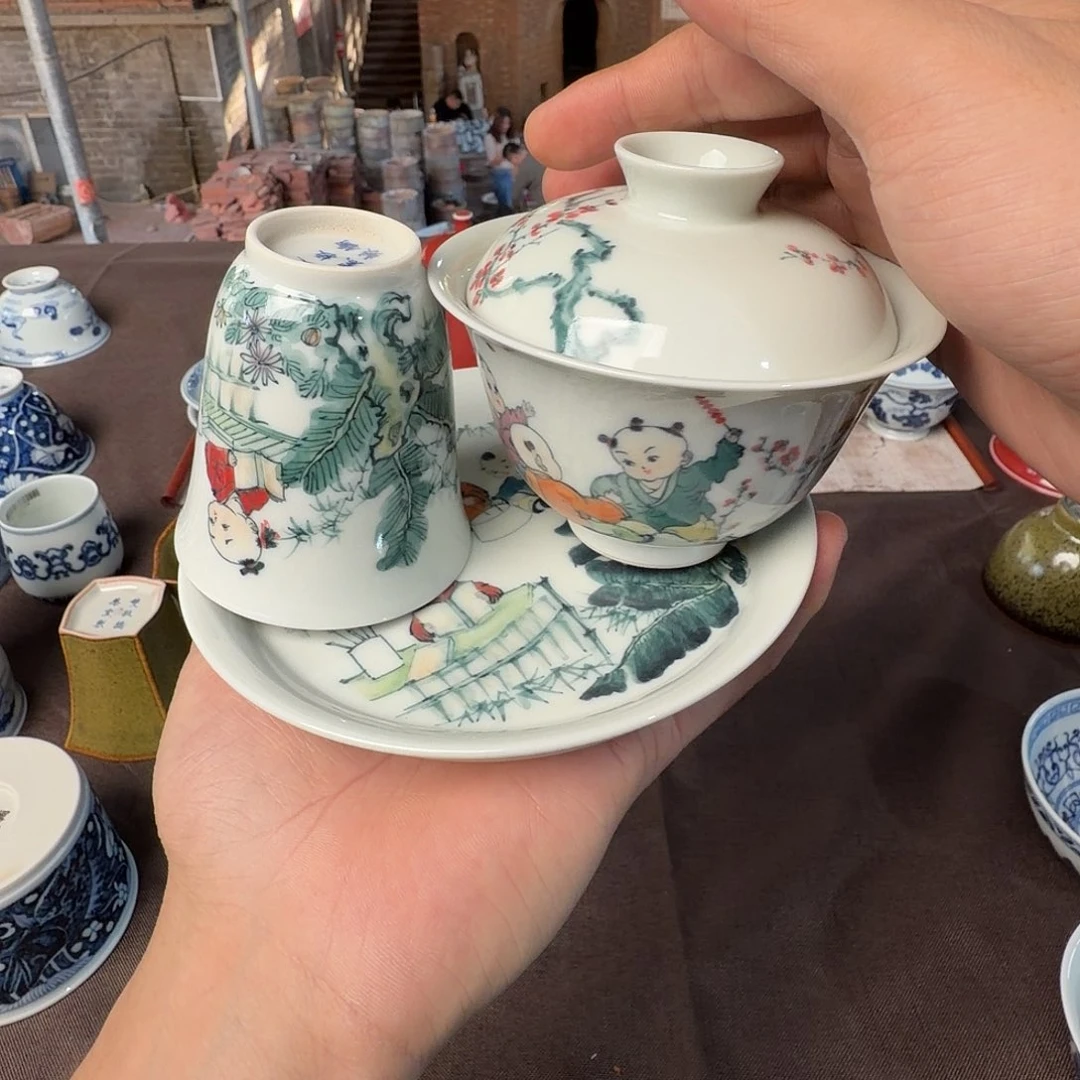 小***威景德镇陶瓷柴窑手绘