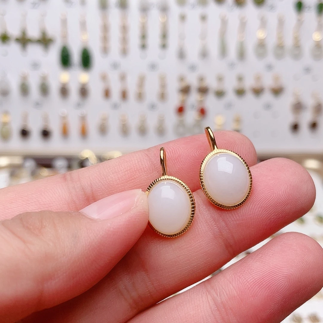 J***y和田玉银S925镶嵌戒指