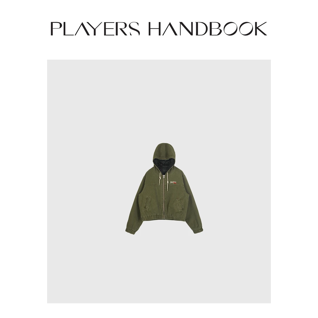 Players Handbook《尼斯周末》街头潮流重工洗水3M连帽棉衣PH1603