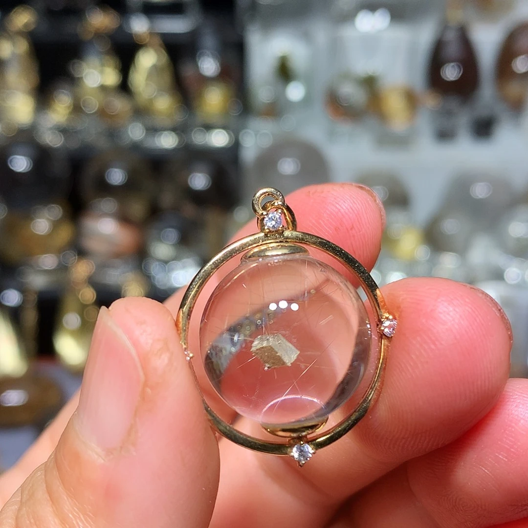 用***4水晶珠宝半成品银S925镀金镶嵌定制款