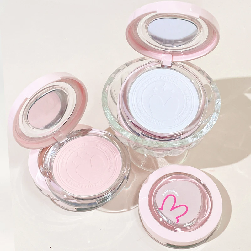 kakshow哑光轻透薄定妆粉饼隐匿毛孔控油持妆防水补妆细腻化妆品