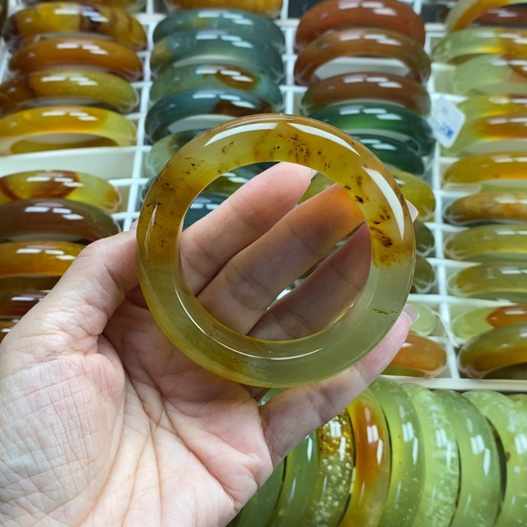 未镶嵌蛇纹石玉手镯54