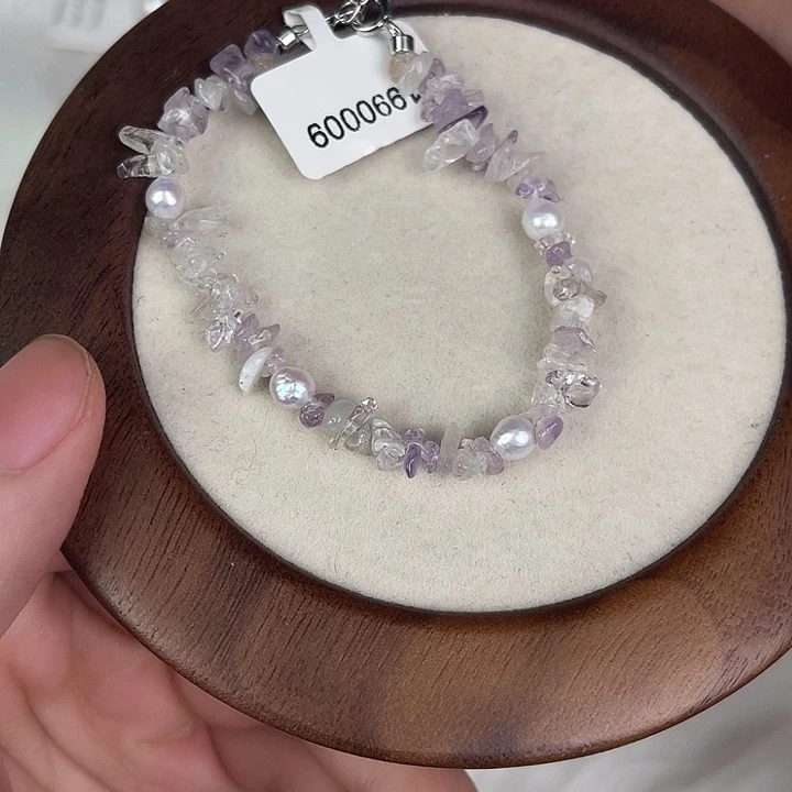 天然珍珠银S925镶嵌淡水珍珠