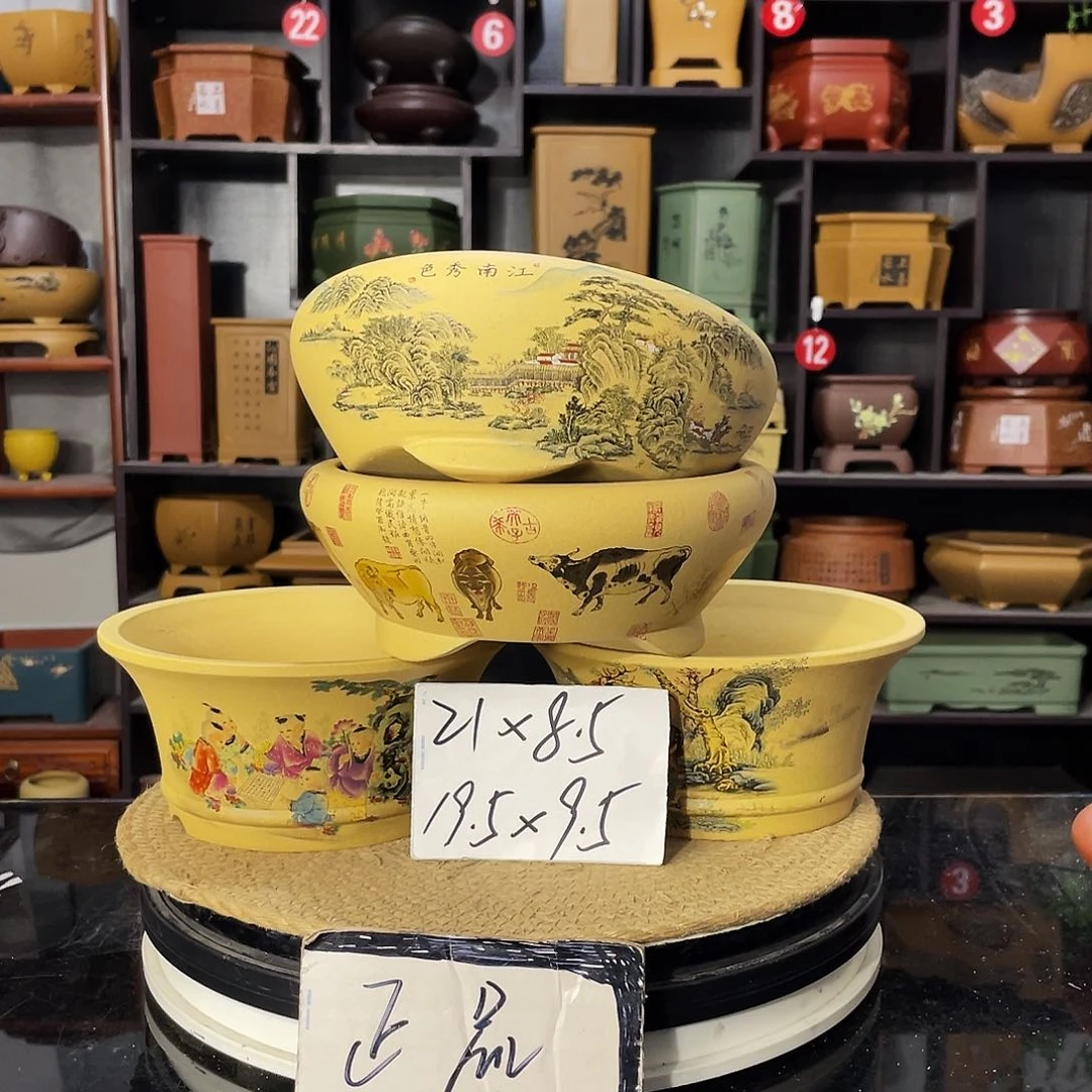 D-盆尚好紫砂花盆
