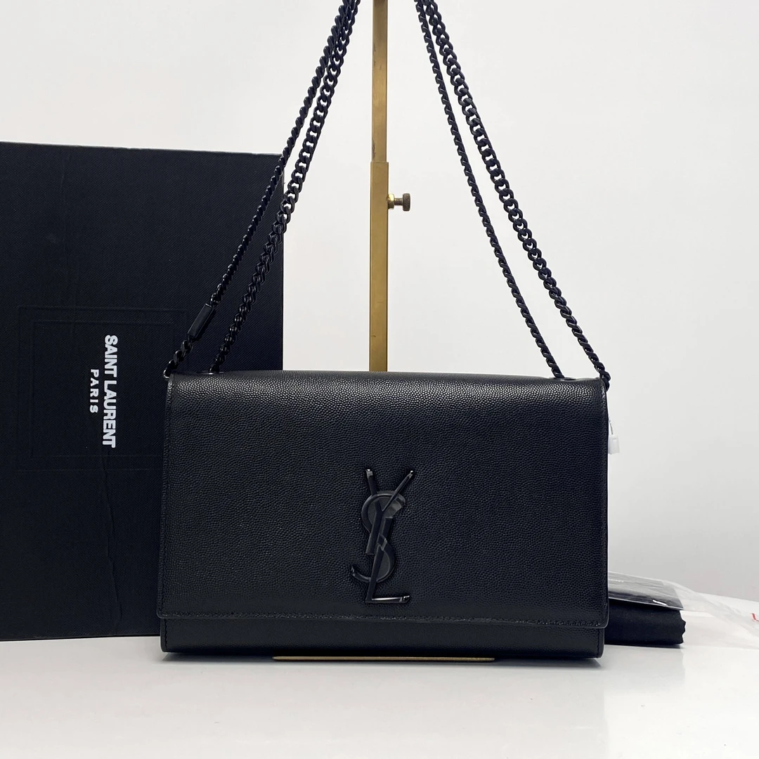 99新 YSL/圣罗兰 杨杨专属 圣罗兰黑色链条单肩包 THCI2290
