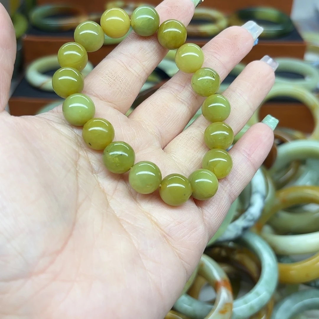 蛇纹石玉未镶嵌手链