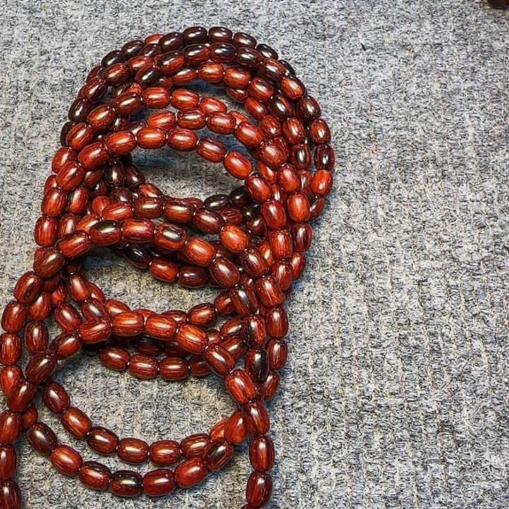 檀香紫檀（小叶紫檀）全陈化老料把件串