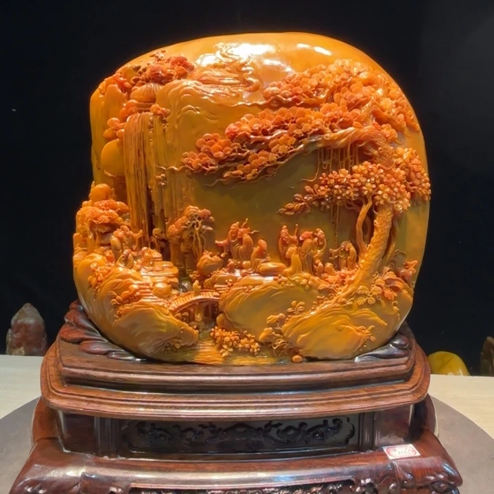 流***彩寿山石寿山石等多种矿产