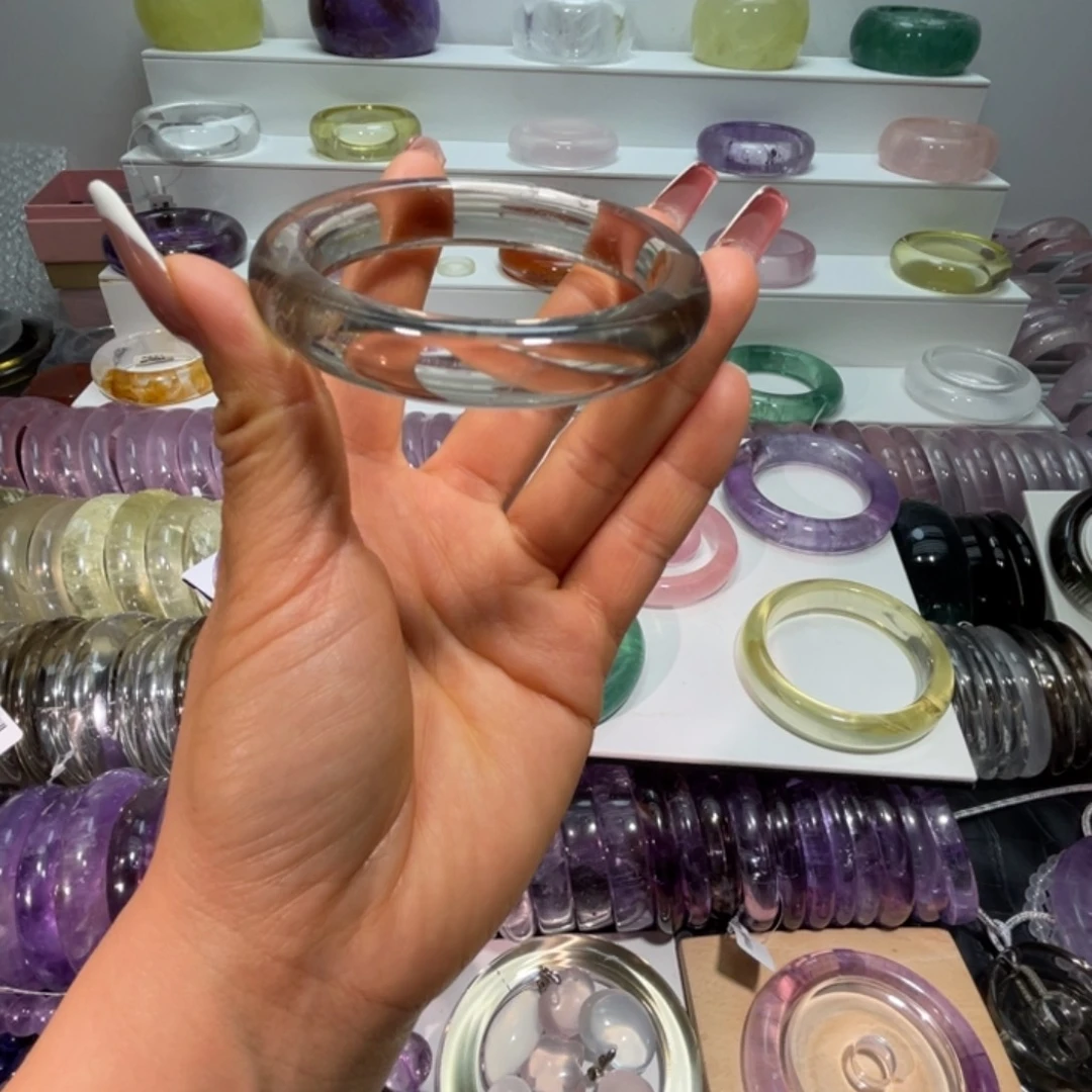 水晶手镯未镶嵌手镯58.4圈口19号