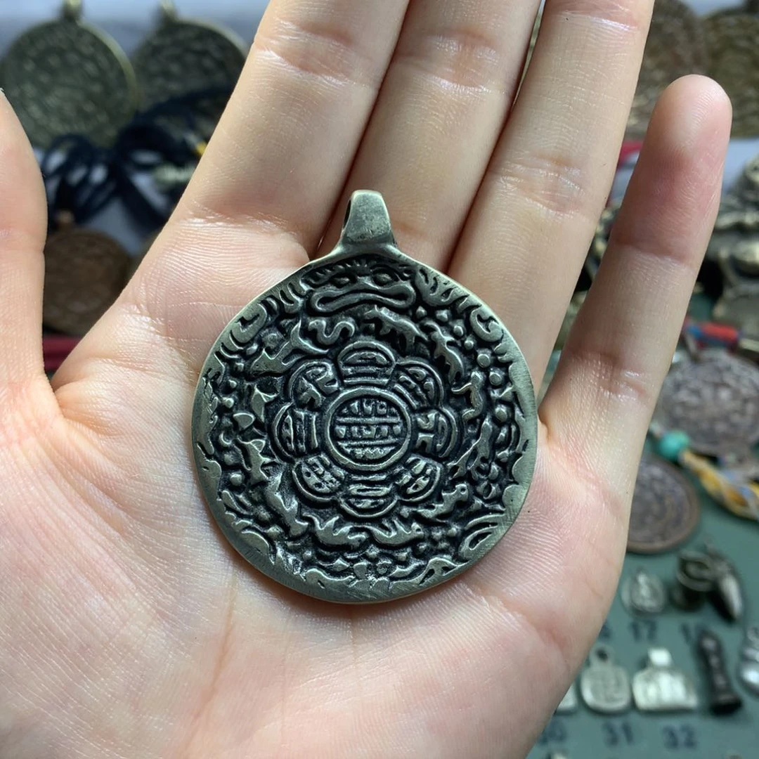 香榧木އ****n藏传九宫八卦牌