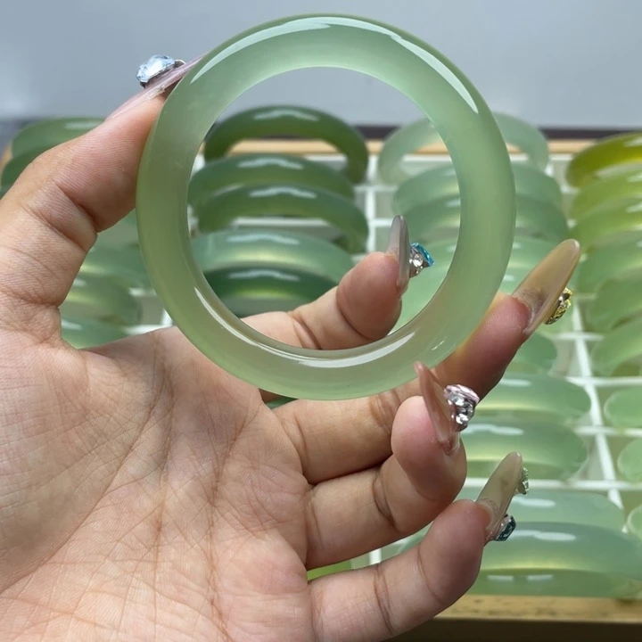 可***我蛇纹石玉合金手镯