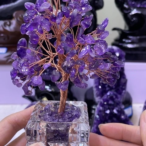 【闪购商品】未镶嵌珠宝半成品紫晶水晶
