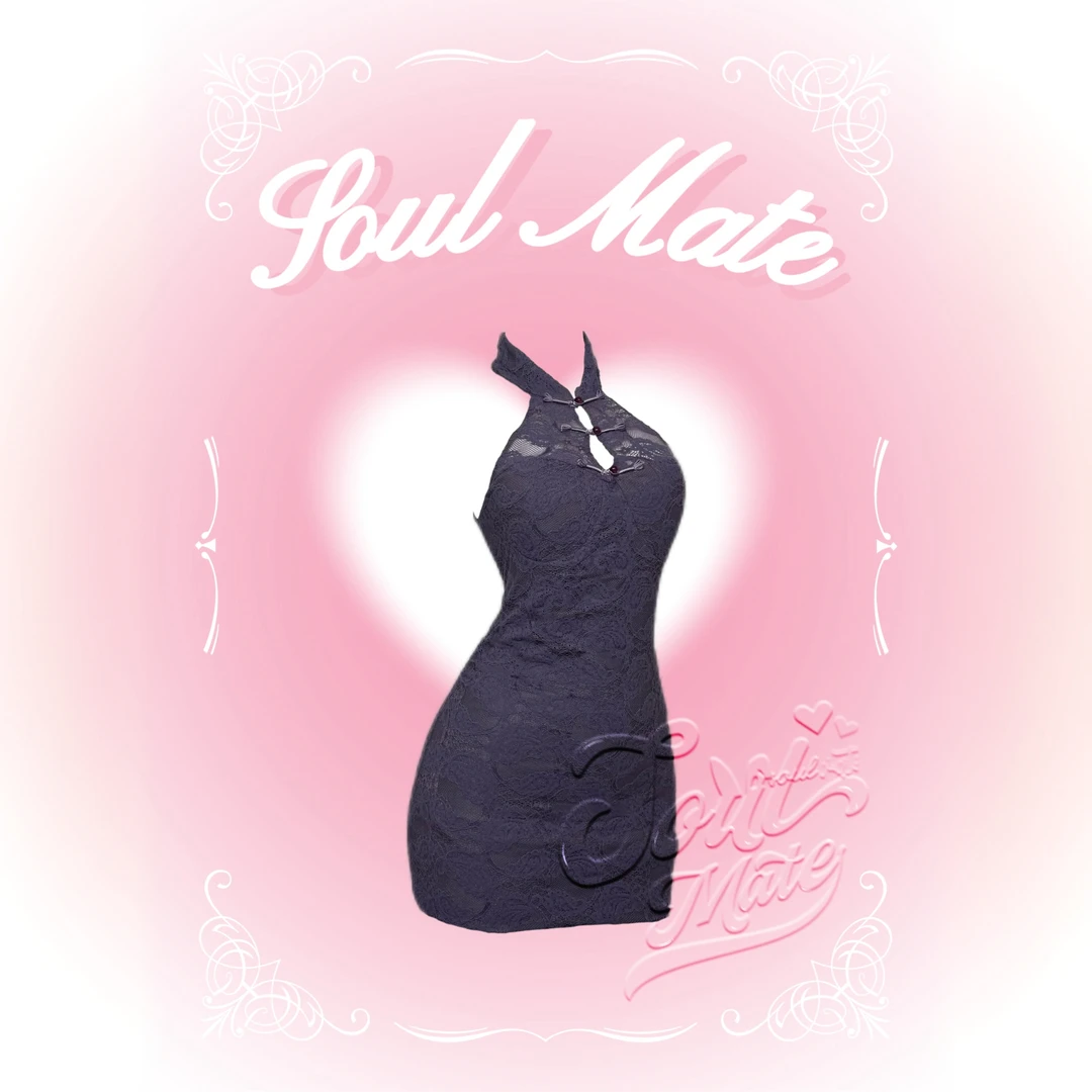 SoulMate「柔光雾紫」 新中式性感纯欲旗袍动漫修身COS制服套装