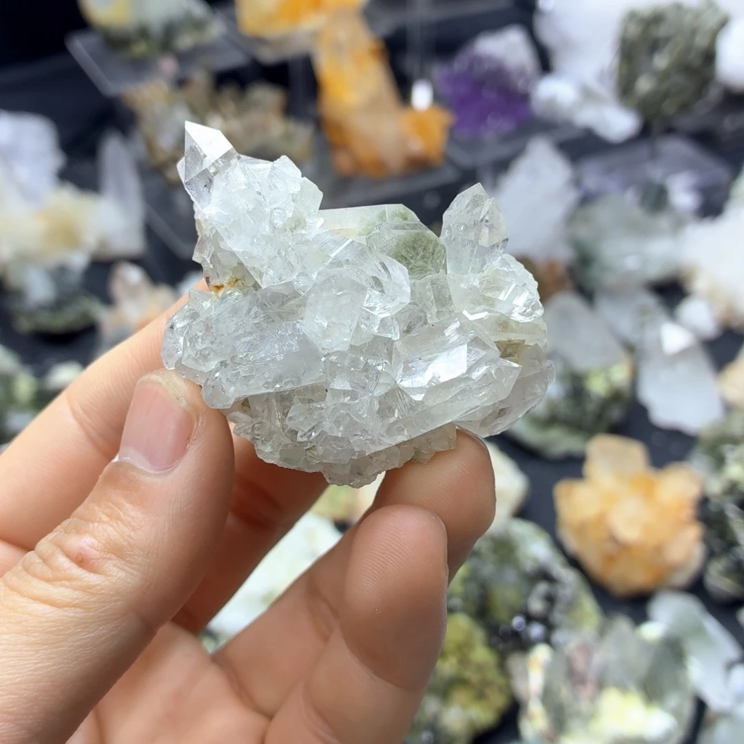 石材超美超透晶簇