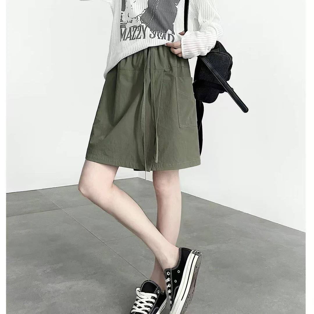 防晒短款工装裙裤女夏薄款2025新款设计感美式显瘦短裙半身裙