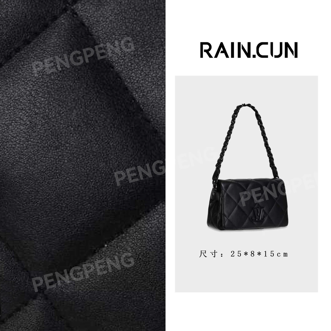 RAIN.CUN GQ-89503-黑色 轻奢女士时尚潮流通勤腋下包