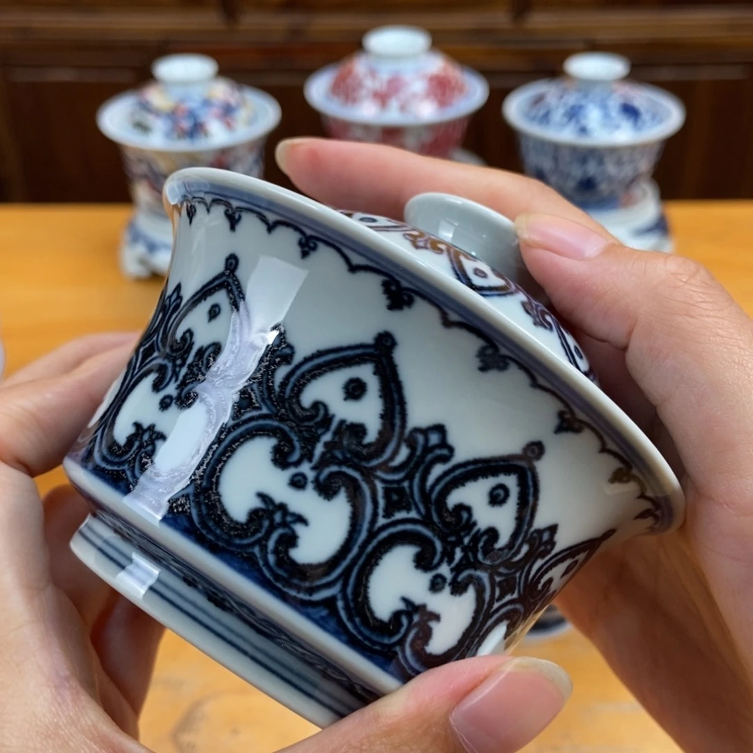 手绘现代茶具非古董