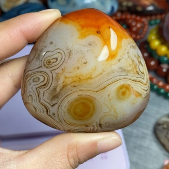 玛瑙/玉髓珠宝奇石未镶嵌面***油