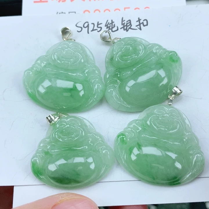 翡翠挂件银S925镶嵌多样性发其1