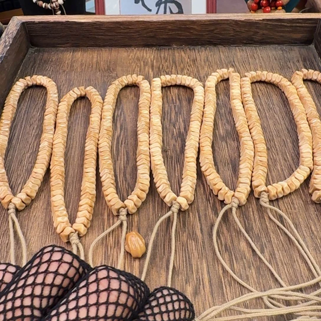 手串菩提根/象牙果龙脊菩提龙骨手持