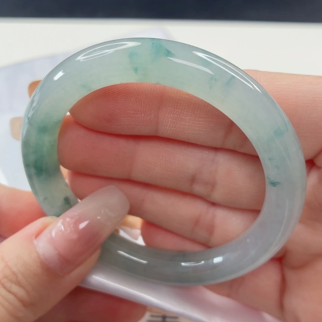 翡翠未镶嵌手镯缅甸天然A货翡翠52