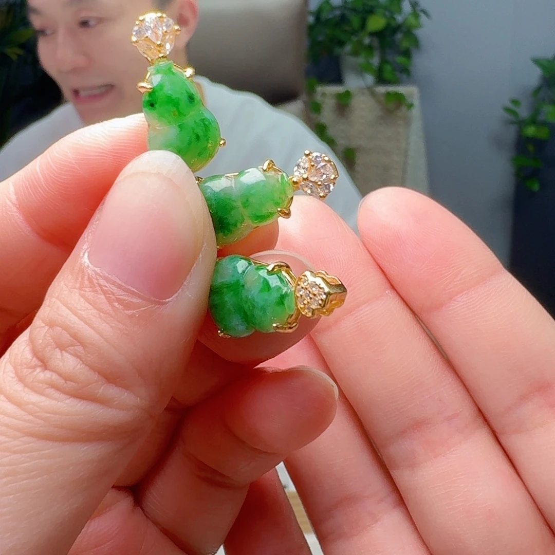 翡翠银S925镶嵌吊坠(不含链)多样性发货其一