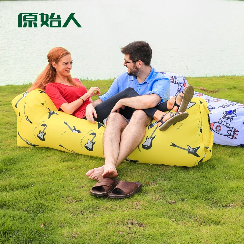 【原始人头枕空沙】T充气沙发野餐露营音乐节沙滩懒人沙发户外便携