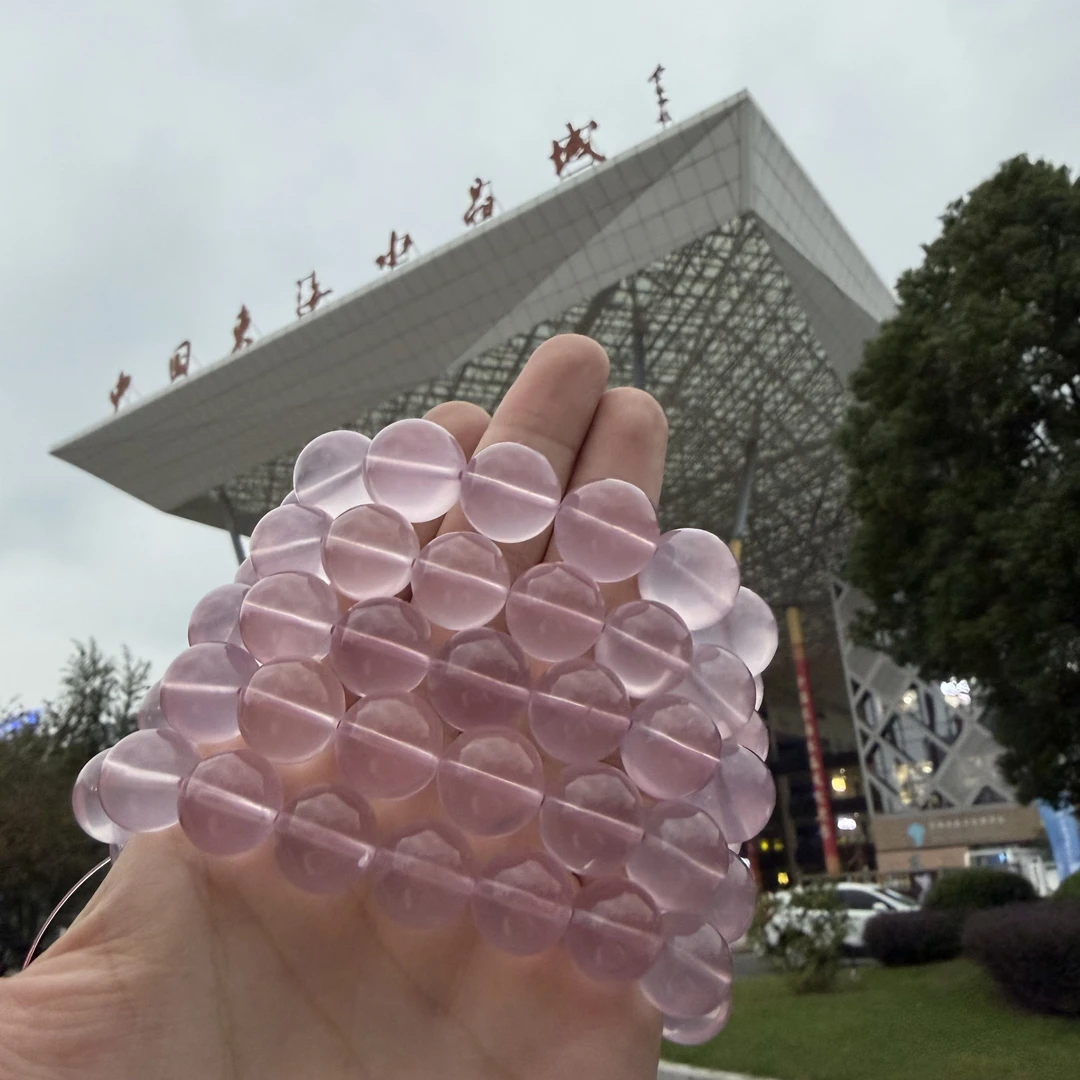 X778-珍藏级果冻料马达加斯加星光粉水晶手串单圈-多样性发其一